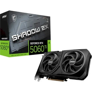 Видеокарта MSI GeForce RTX 5060 Ti SHADOW 2X PLUS (RTX 5060 Ti 16G SHADOW 2X PLUS)
