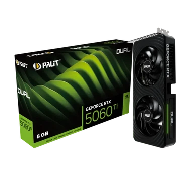 Відеокарта Palit GeForce RTX 5060 Ti Dual (NE7506T019P1-GB2062D)