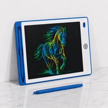 LCD планшет для рисования 8.5 дюйма мультихромный со стилусом для детей и заметок синий