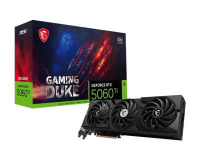 Видеокарта MSI GeForce RTX 5060 Ti GAMING DUKE 3X OC (RTX 5060 Ti 8G GAMING DUKE 3X OC)