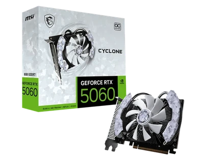 Видеокарта MSI GeForce RTX 5060 CYCLONE OC (RTX 5060 8G CYCLONE OC)