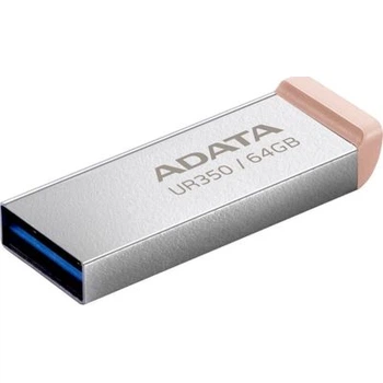 USB флеш накопитель ADATA 64GB UR 350 Silver/Beige USB 3.2 (UR350-64G-RSR/BG)