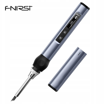 Электрический паяльник Fnirsi HS-01 Silver 65/96 Вт 80-420°C USB/DC умный паяльник с регулировкой температуры