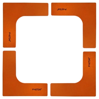 Набор плоских угловых фишек-маркеров Meta Flat Corner Marker Set of 4 оранжевый 25х25 см
