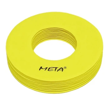 Набор плоских фишек с отверстиями Meta Flat Marker with hole Set Of 10 желтый 19 см