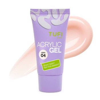 Акригель для наращивания ногтей TUFI profi №04 Ivory 30 г