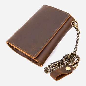 Кошелек мужской кожаный для карточек Vintage leather-20439 Коричневое