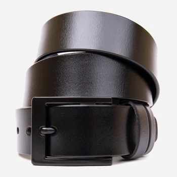 Ремінь чоловічий з натуральної шкіри Vintage 115 см Чорний (leather-20382)