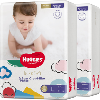 Підгузки-трусики Huggies Золота серія L (9-14 кг), 124 шт