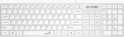 Klawiatura Genius SlimStar 126 Copilot White (31310017427)