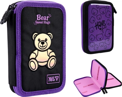 Пенал жесткий Yes двойной HP-01 Bear Sweet Hugs (533710)