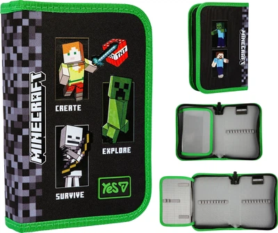 Пенал жесткий Yes одинарный с клапаном HP-03 Minecraft Reality (533733)