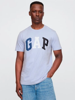 Футболка бавовняна довга чоловіча GAP 934609804 L Синя (1160050718)