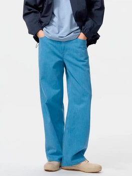 Джинсы Regular Fit мужские Uniqlo 318208252 33 Голубые (1160013702)