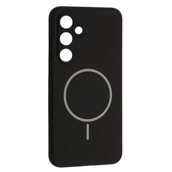 Чохол Silicone Case luxury+MagSafe for Samsung S23 FE Black
