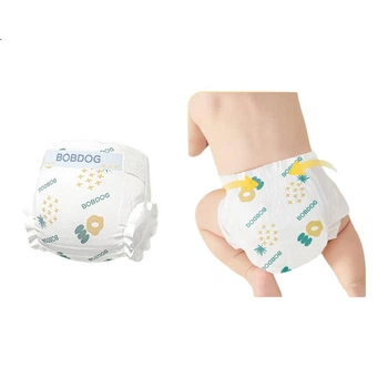 Подгузники-трусики BOBDOG Pineapple Pants, размер M, 84 шт (4.5-8.5 кг), с мягким уровнем кислотности, ультратонкие, дышащие, летние