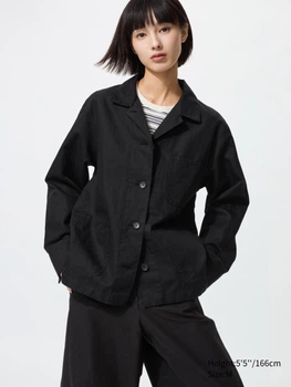 Куртка демисезонная женская Uniqlo 169827245 M Черная (1160041294)
