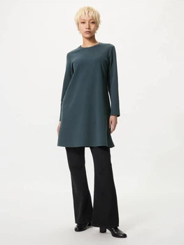 Платье короткое осеннее женское Uniqlo 406382573 XS Зеленое (1160034866)