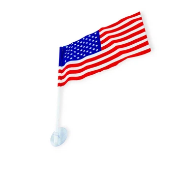 Флажок "США" (ткань нейлон) с присоской (10см*15) 326600" (ткань нейлон) с присоской (10см*15) 326600