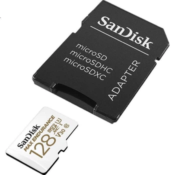 Карта пам'яті SanDisk 128 ГБ TF (MicroSD), 4K V30 U3, підходить для домашнього відеоспостереження та відеореєстраторів, міцна, тривалий час запису