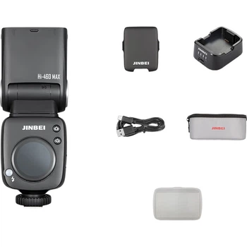 Вспышка JINBEI Hi-460MAX для горячего башмака, подходит для зеркальных и беззеркальных камер, высокоскоростная синхронизация TTL, портативная для съемки на открытом воздухе, совместима с Sony Hi-460MAX (версия для Sony).