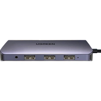 Док-станция UGREEN Type-C, HDMI, VGA, Ethernet, кардридер, Thunderbolt 4, для MacBook и Huawei
