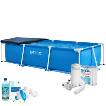 Каркасный бассейн Max Intex Metal Frame,полный комплект, 260х160х65 см (IP-175859)