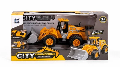 Фронтальный погрузчик на радиоуправлении City Engineering 2.4 GHz с эффектом пара