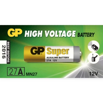 Батарейка "А 27" лужна 12V мікропальчик GP HighVoltage Alkaline блістер (у брелок сигналки)