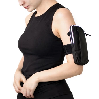 Спортивна пов'язка Wozinsky WSDB-B armband на руку для телефону для бігу Black (5907769384615)