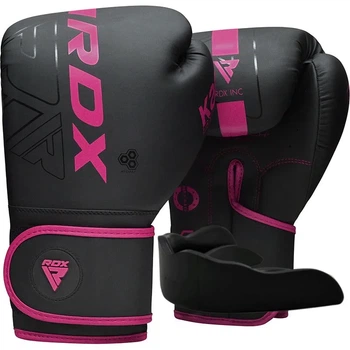 Боксерські рукавиці RDX PU 10 oz Рожеві з капою в комплекті