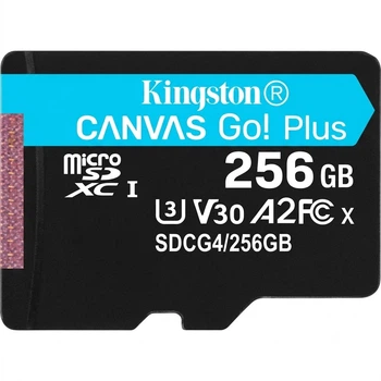 Карта памяти Kingston Canvas Go! Plus microSDXC 256GB UHS-I U3 V30 A2 + SD-адаптер (SDCG4/256GB)