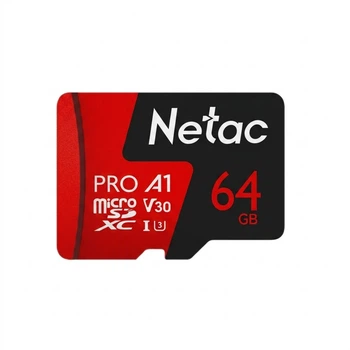Карта памяти Netac P500 microSDXC 64GB UHS-I U3 V30 A1