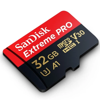 Карта памяти SANDISK Extreme PRO microSDHC 32GB Class 10 UHS-I U3 V30 A1 (SDSDQXP-032G-Z46A)