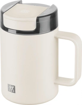 Термокружка Zwilling Thermo Plus кремовая с ручкой 380 мл (4009839702624)