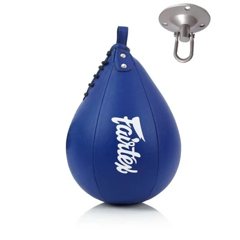 Пневмогруша боксерская Fairtex искусственная кожа 5 дюймов синяя