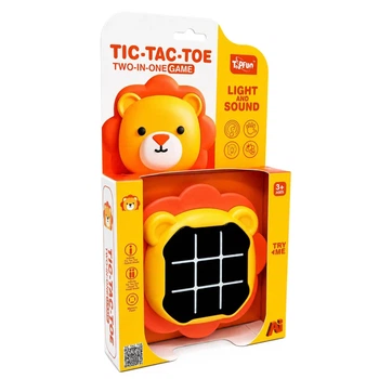 Детская игра Tic-Tac-Toe интерактивная со светом и звуком 15х4х26,2 см разноцветная