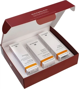 Zestaw do pielęgnacji twarzy Dr Hauschka Rose Krem do twarzy 30 ml + Mleczko oczyszczające 30 ml + Tonik do twarzy 30 ml (8400429000155)