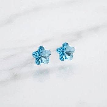 Сережки-пусети «Зірочка» з кристалом Swarovski Xuping