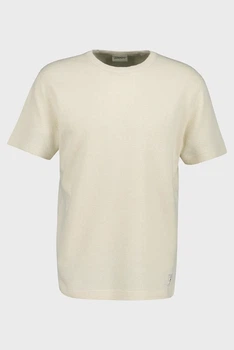 Чоловіча біла футболка WASHED WAFFLE Gant M 2003406