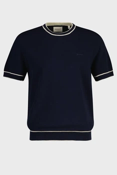 Чоловічий темно-синій джемпер SS C-NECK Gant XL 8030289