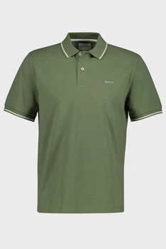 Чоловіче зелене поло TIPPING SS PIQUE Gant XL 2062034
