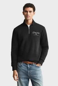 Чоловіча чорна спортивна кофта GRAPHIC Gant S 2067095