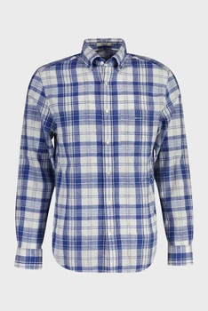 Чоловіча синя картата сорочка REG MADRAS CHECK Gant XXL 3260043
