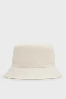 Чоловіча біла лляна панама BUCKET Gant S-M 9901325
