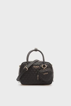 Жіноча чорна сумка ATABEY BOX SATCHEL Guess OS HWQG9894050