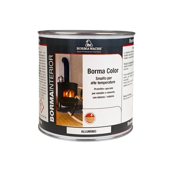 Емаль термостійка Borma Wachs HEAT RESISTANT ENAMEL 3IN1 750 мл Aluminium