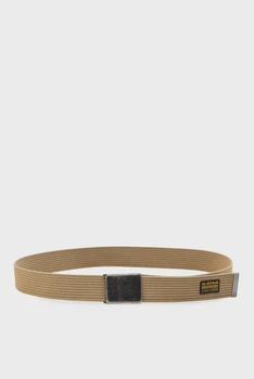 Чоловічий бежевий ремінь Webbing G-Star PC D27727,E046