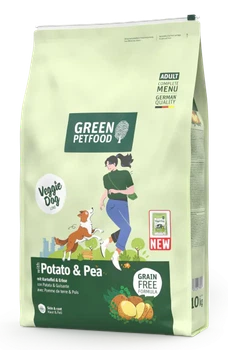 Сухой корм Green Petfood VeggieDog Grainfreee Вегетарианский полноценный корм для взрослого четвероногого друга, не содержащий зерновых 10 кг (89857)