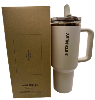 Термос термокружка Stanley Quencher ProTour Flip Straw Tumbler из нержавеющей стали Cream White 1,18 л KT7001988